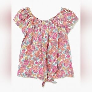 SO Kids Floral Blouse - Pink, Orange, and Yellow